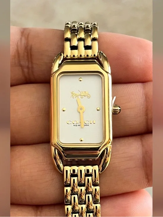 Coach Women's Cadie Quartz Gold-Tone Stainless Steel Watch - Picture 1 of 12